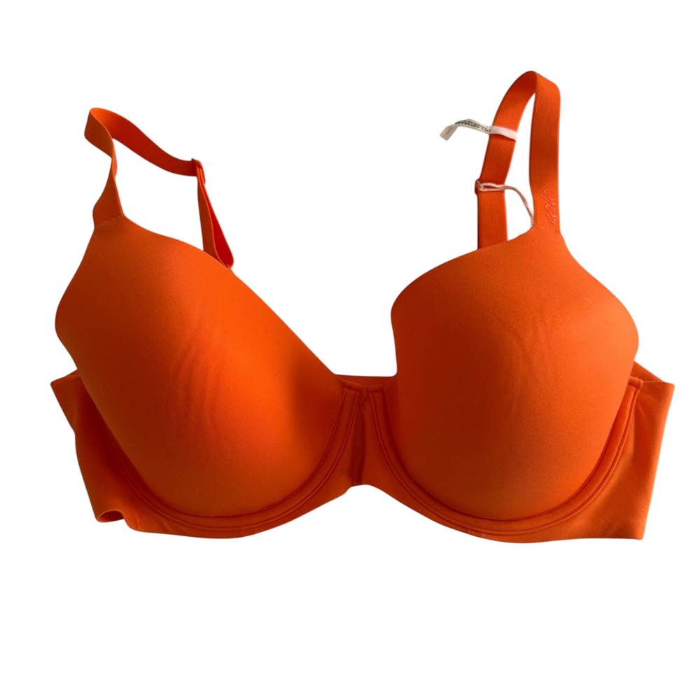 NWT Aerie Smoothex Orange Ladies Seamless Full Coverage Bra, 36D